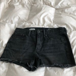 Size 27 gray Gap 1969 slim distressed shorts